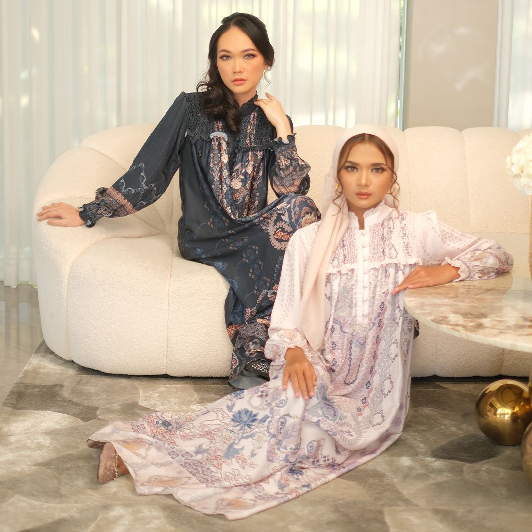 KARIMAKE - Gamis Purbasari - Gamis Motif Printing Signature - Gambar 4