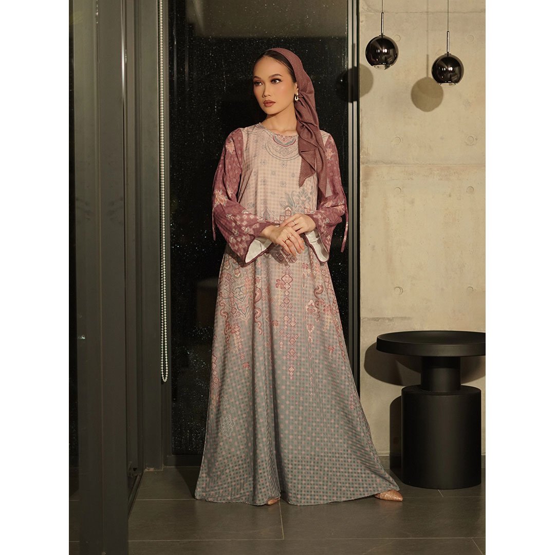 KARIMAKE - Gamis Atrawangi Color Spring - Gamis Motif Signature - Gambar 5