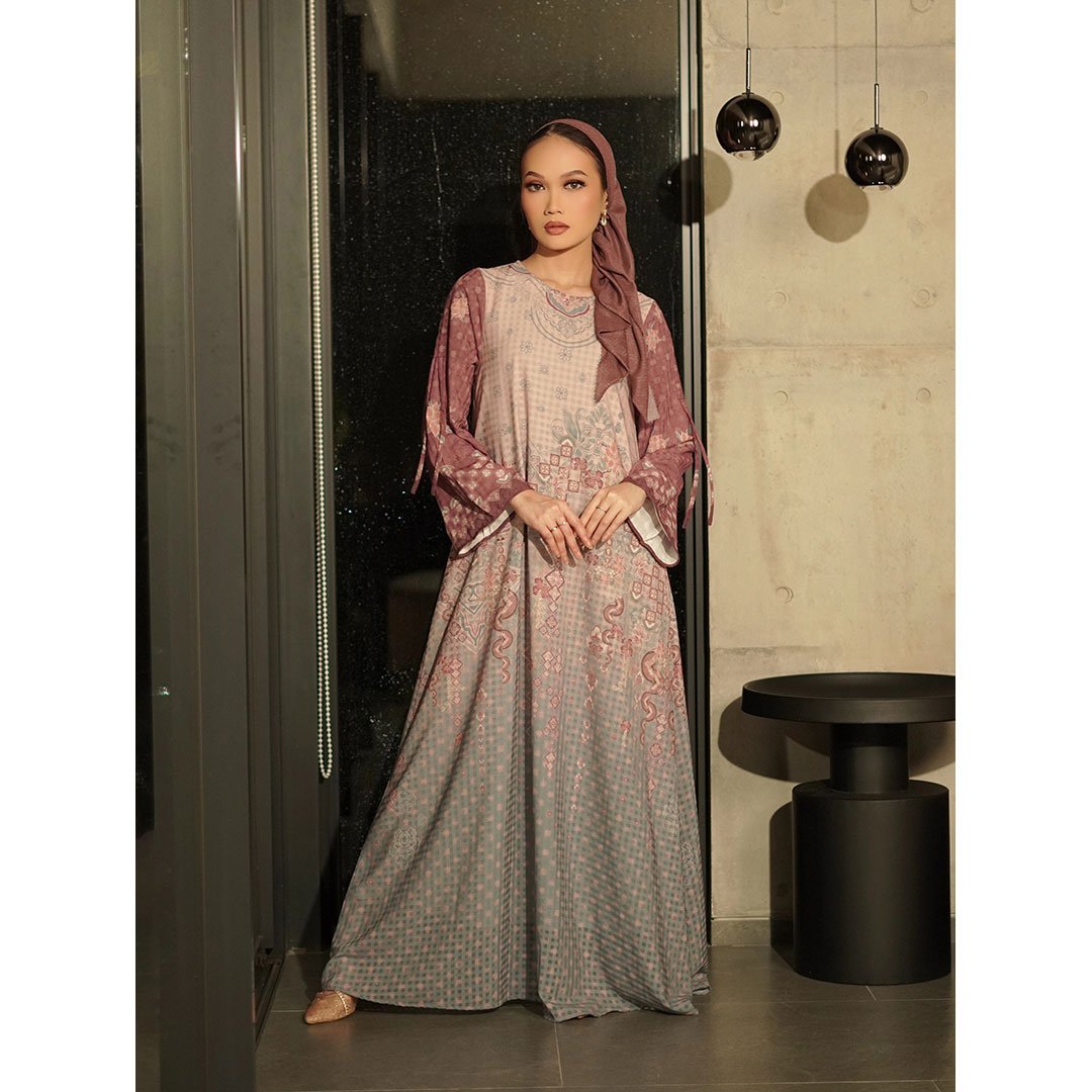 KARIMAKE - Gamis Atrawangi Color Spring - Gamis Motif Signature - Gambar 4