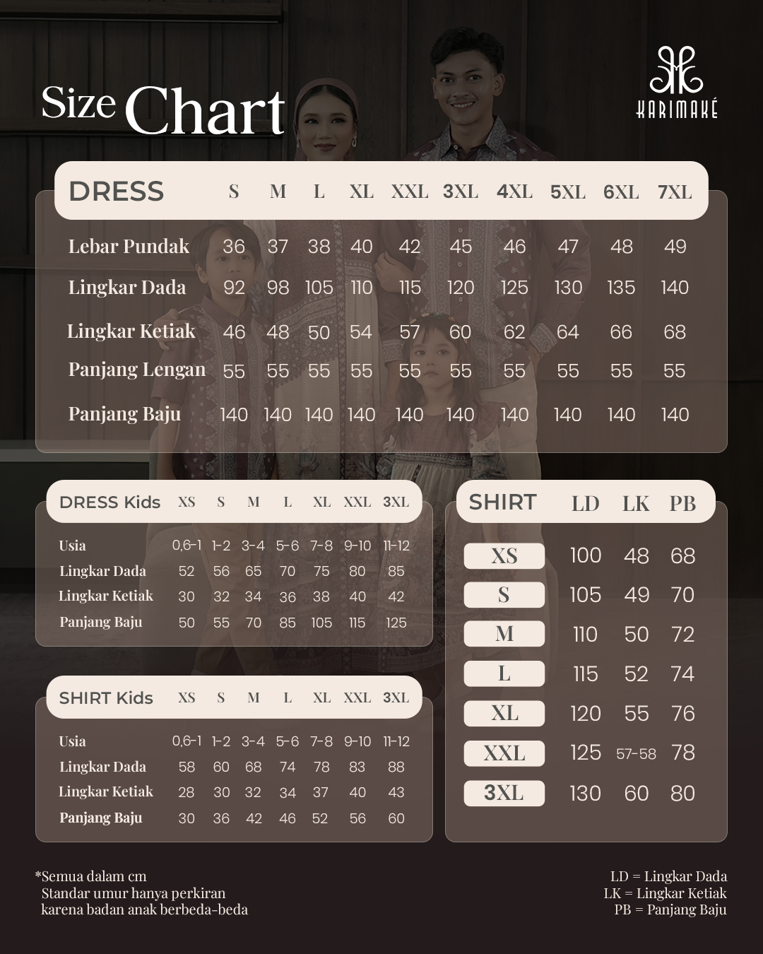 KARIMAKE - Bluemoon | Candramawat Sarimbit Keluarga | Family Set - Gambar 7